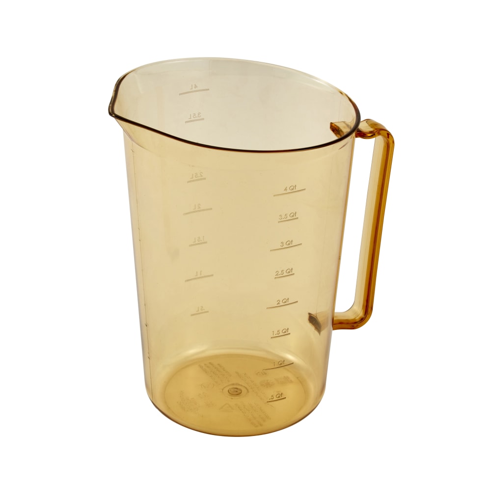 Cambro High-Heat Measuring Cup, 128 Oz, Amber