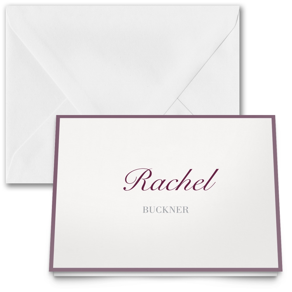 Custom Premium Stationery Folded Note Cards, 5-1/2" x