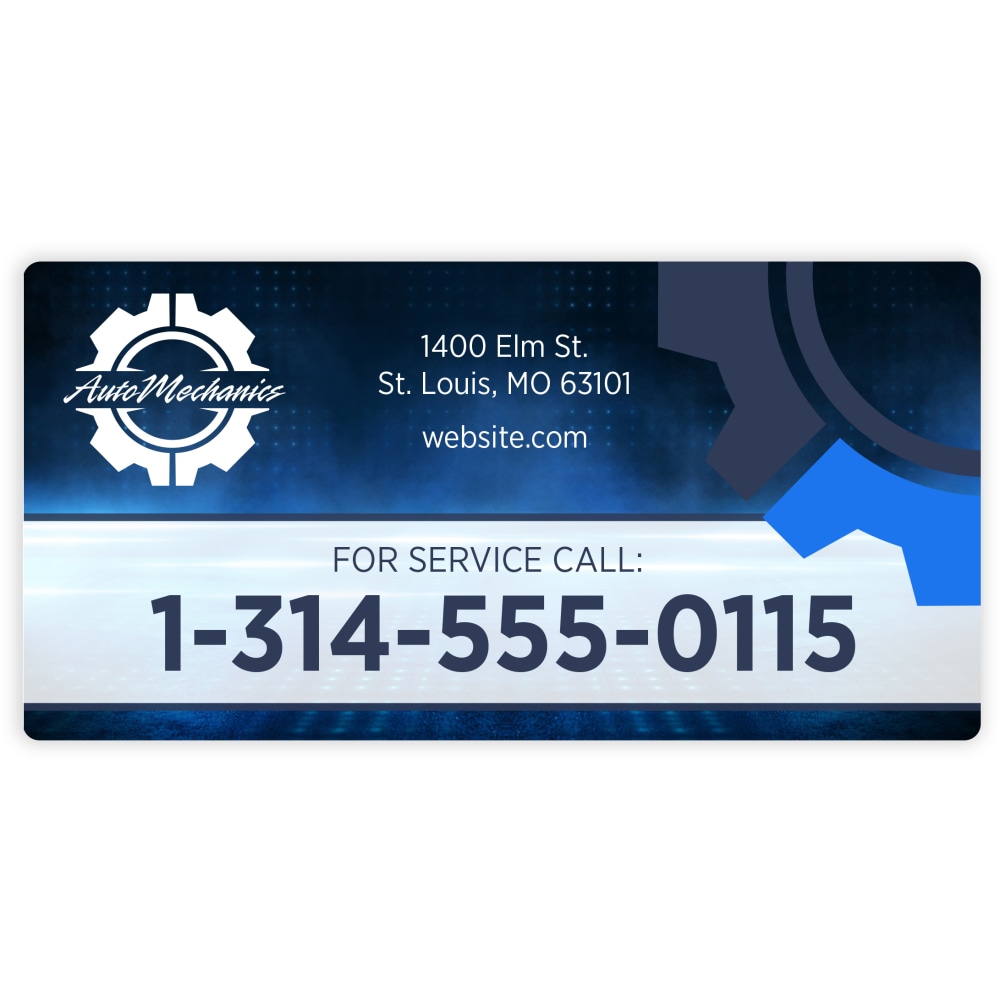 Custom Outdoor Weatherproof Full-Color Labels, 1-1/2" x