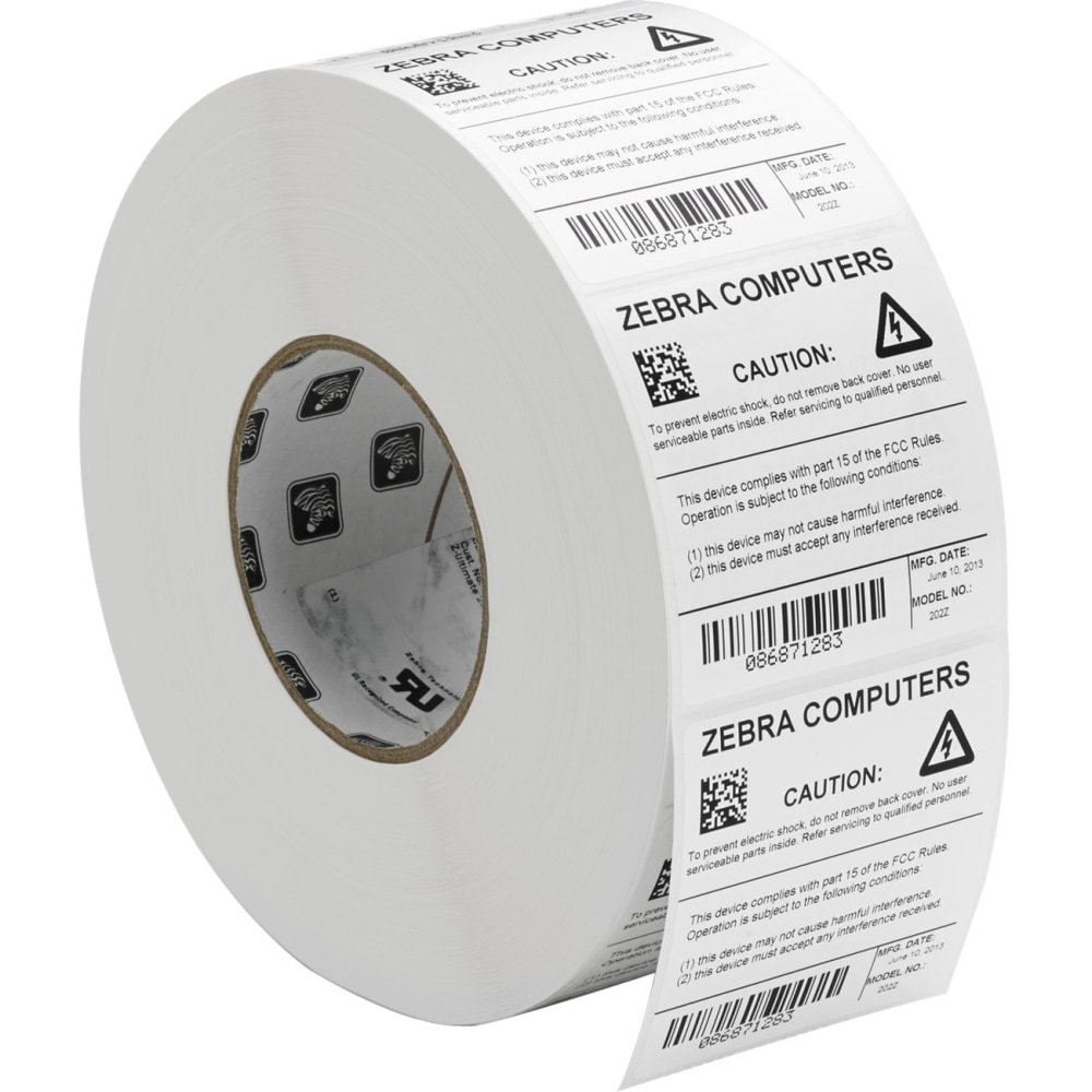 Zebra Z-Ultimate 3000T Thermal Transfer Labels, 4" x