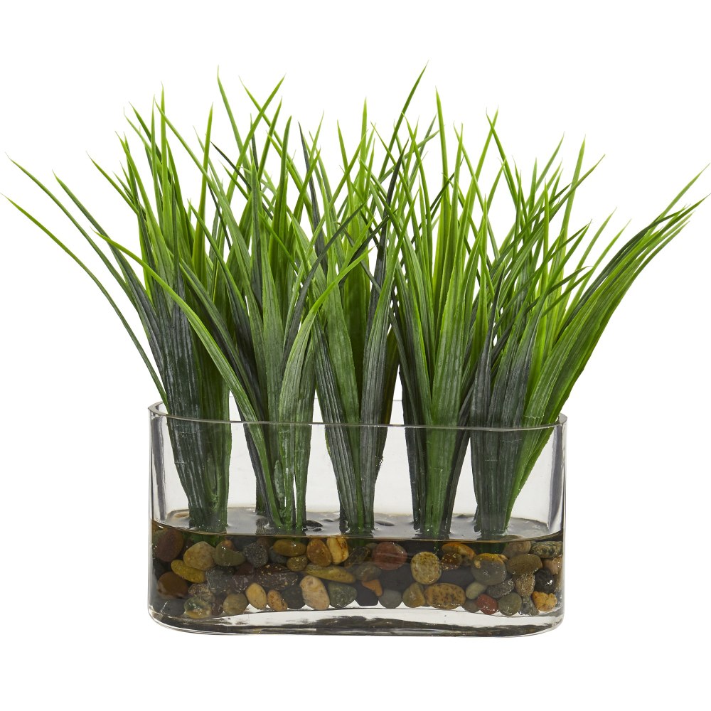 Nearly Natural 9"H Vanilla Grass Artificial Plant With