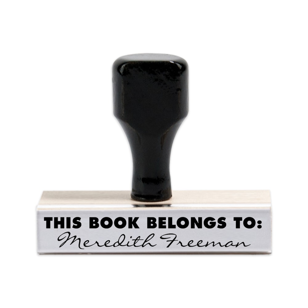 Custom Traditional Rubber Stamp, 1/2" x 3" Impression