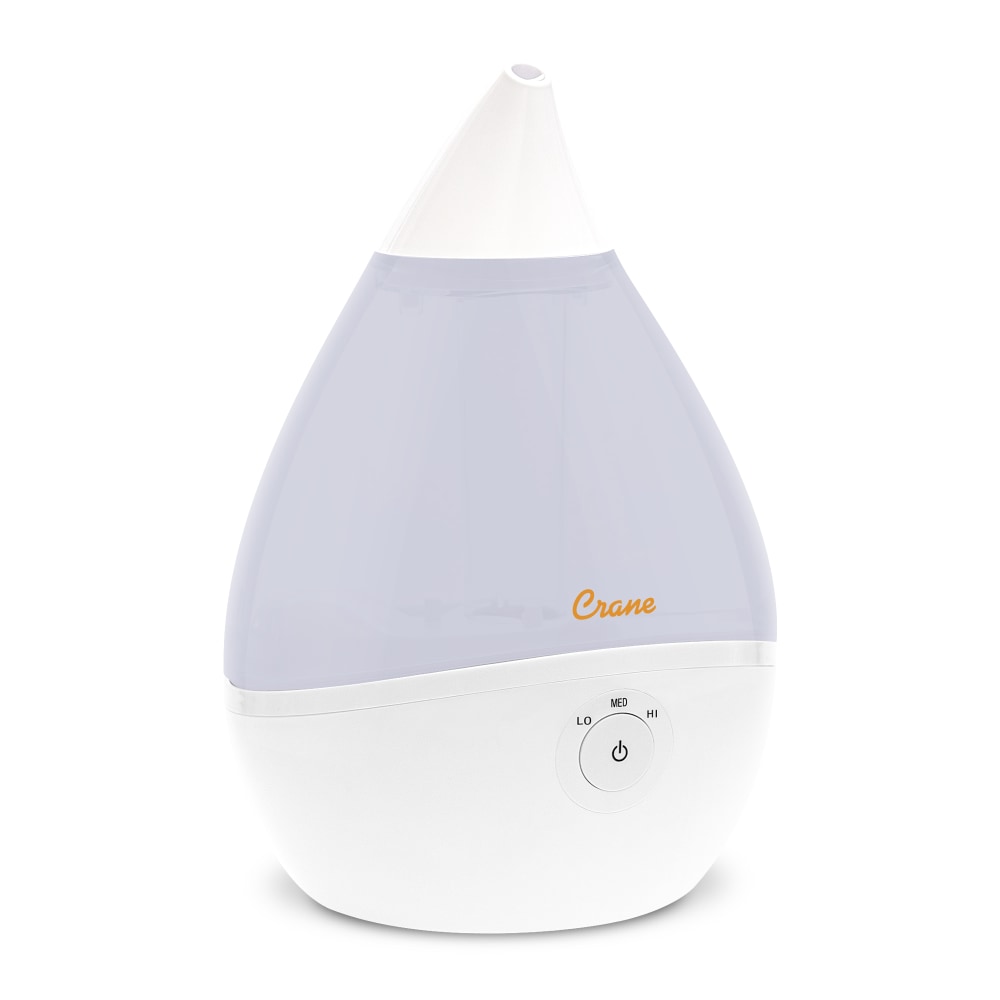 Crane Droplet Ultrasonic Cool Mist Humidifier, 0.5 Gallon,