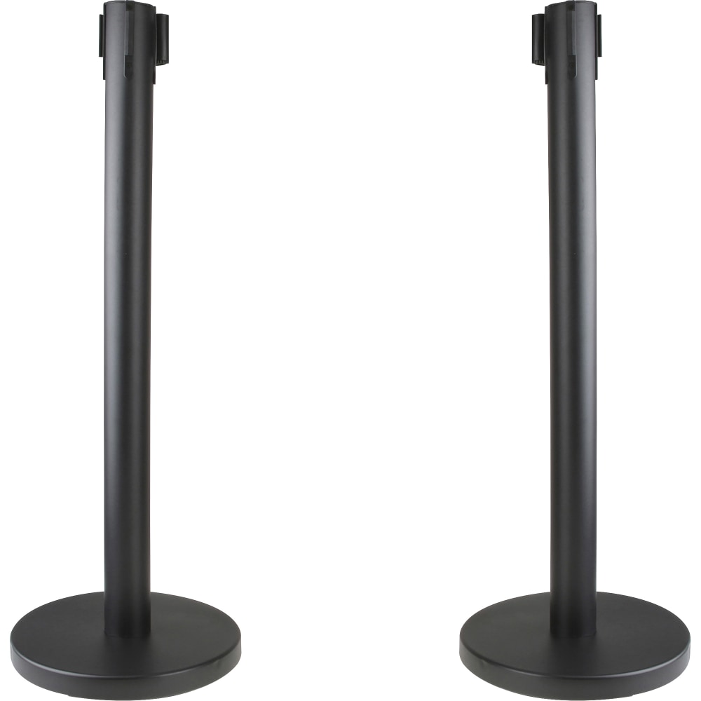 Genuine Joe Crowd-Control Posts With Web Tape, 34",