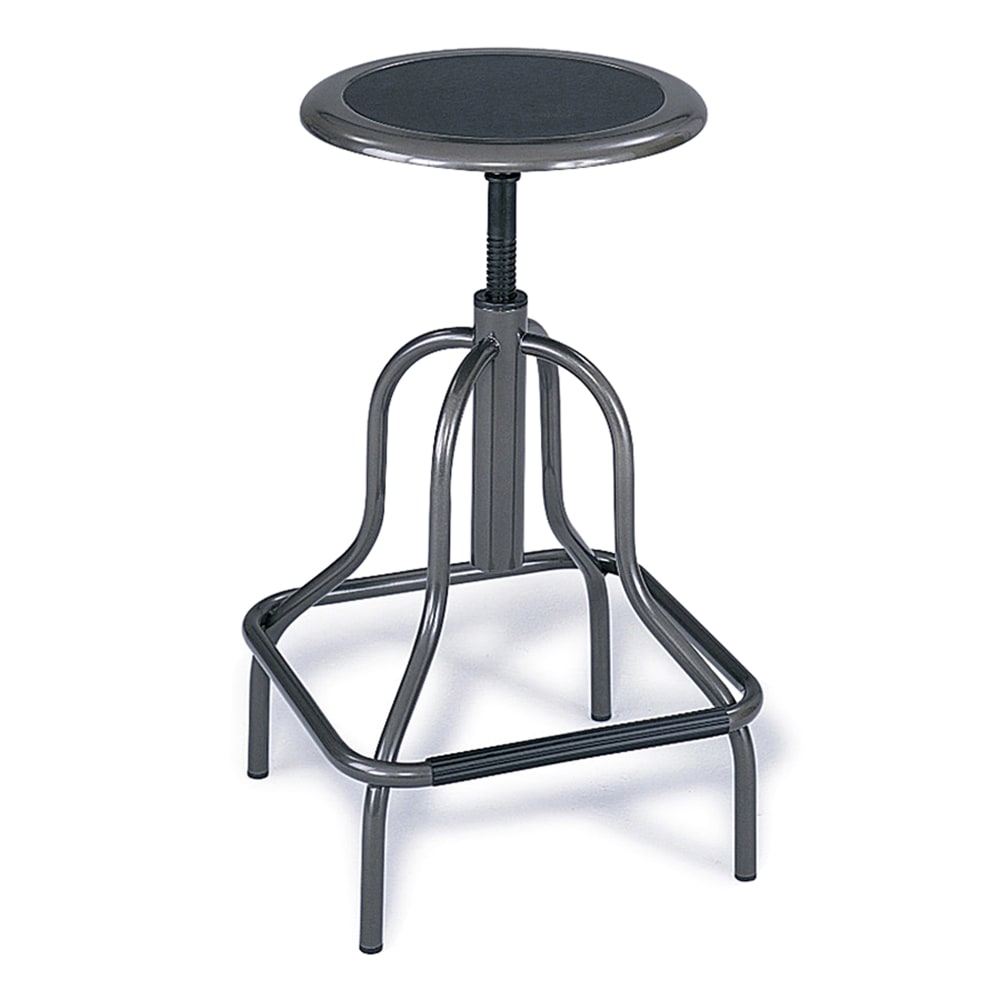 Safco® Diesel Series High-Base Stool Without Back, Pewter