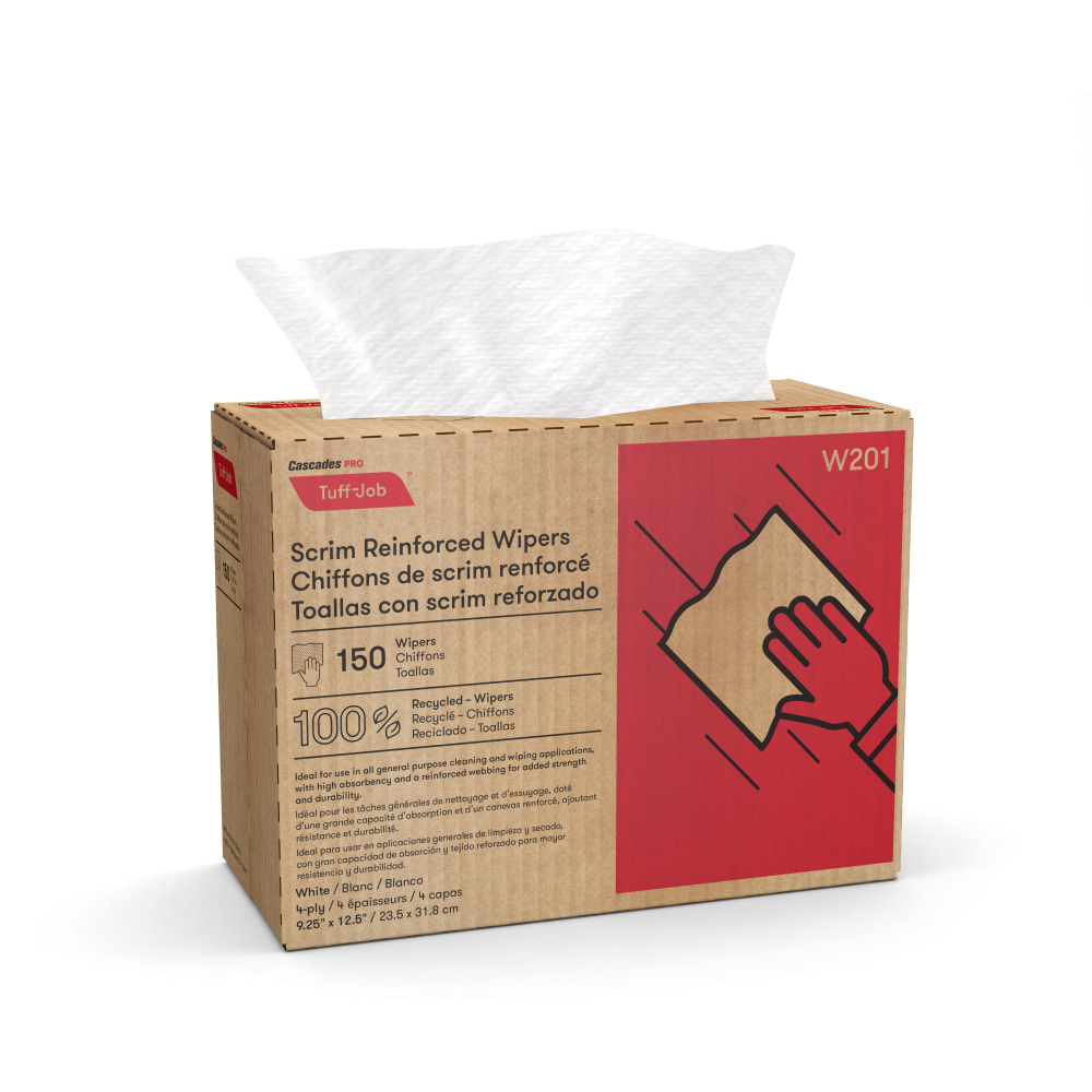 Cascades® PRO Tuff-Job™ Scrim Reinforced Wipers, 9 1/4"