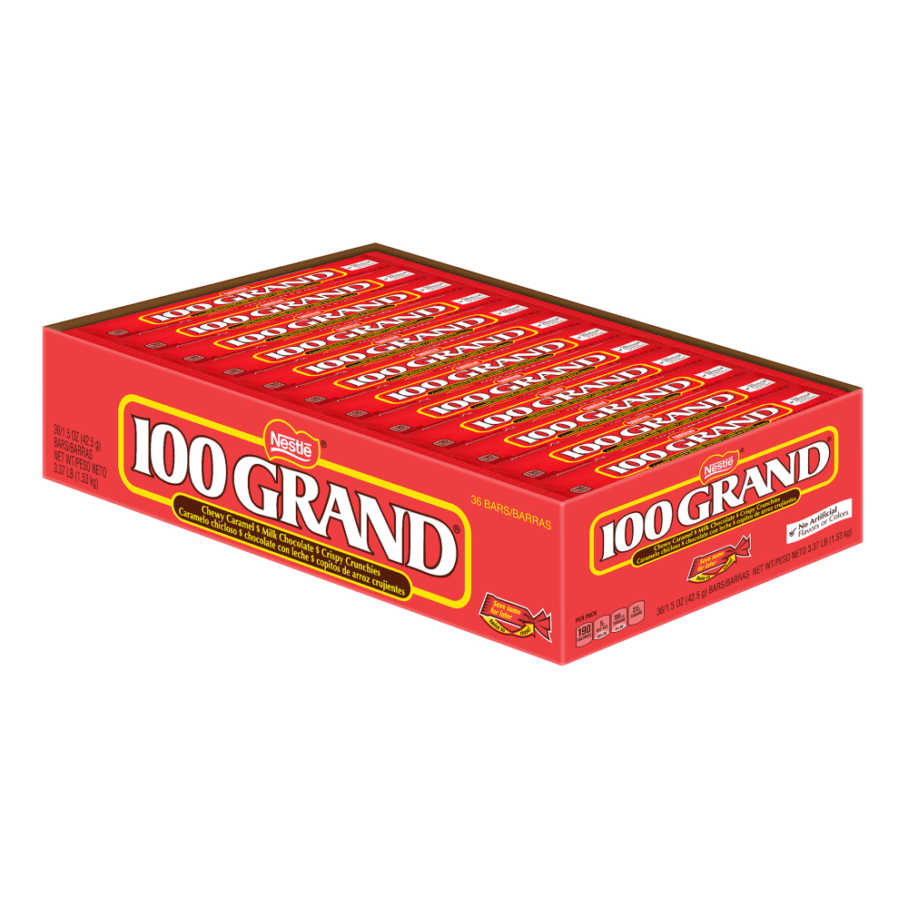 100 Grand Bar Milk Chocolate Bars, 1.5 Oz,