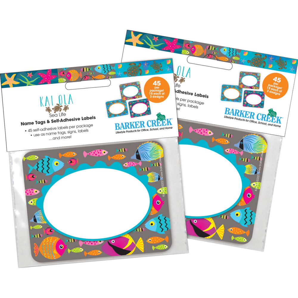 Barker Creek Self-Adhesive Name Tags, 2-3/4" x 3-1/2",