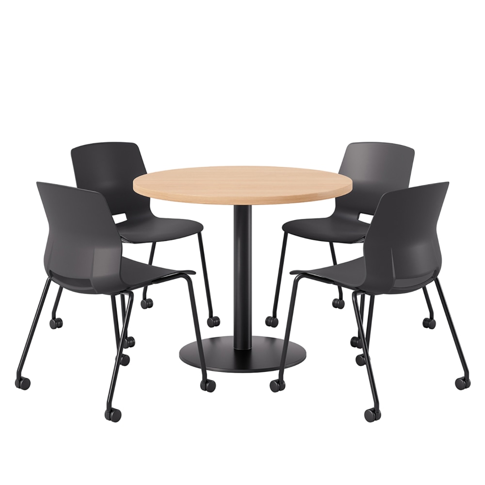 KFI Studios Proof Cafe Round Pedestal Table With