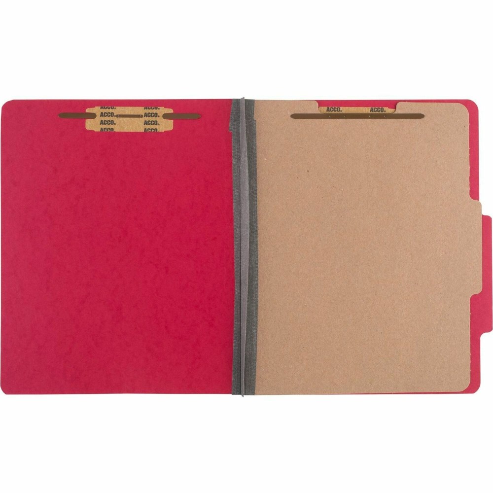 ACCO® ColorLife® PRESSTEX® 4-Part Classification Folders, Letter,