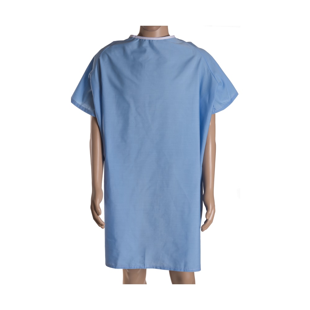 DMI® Easy-Access Patient Hospital Gown With Snap Shoulders,