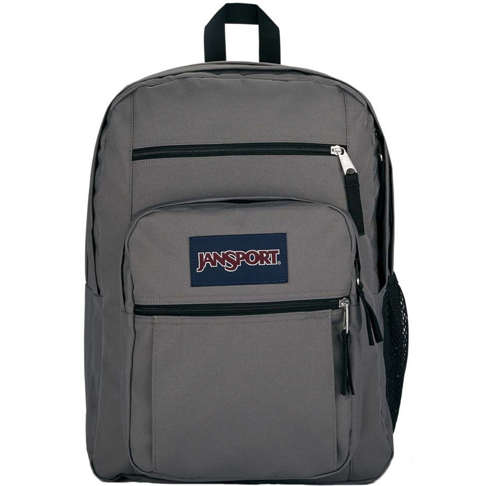 Jansport Big Student Backpack, 70% Recycled, Graphite Gray