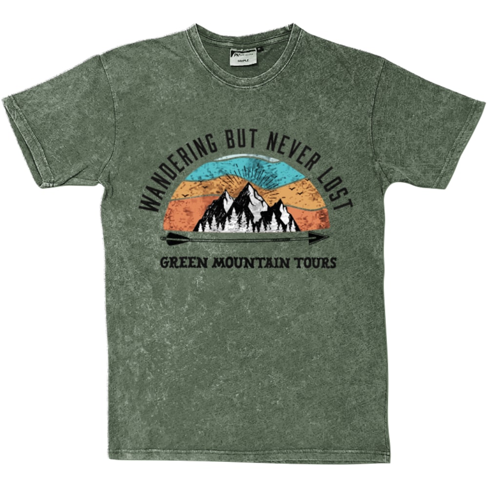 POD Acid Washed Short Sleeve T-Shirt - Full