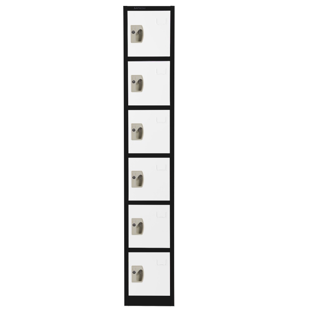 Alpine 6-Tier Steel Locker, 72”H x 12”W x
