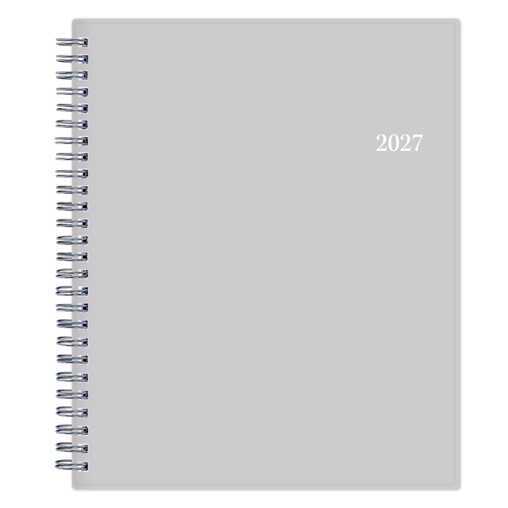 2027 Passages Solid Gray Weekly/Monthly Planner 7x9