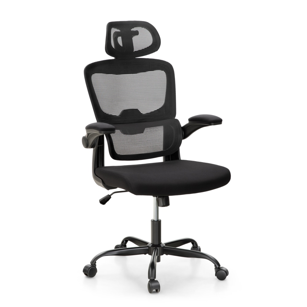 ALPHA HOME Ergonomic Mesh High-Back Task Chair, Black