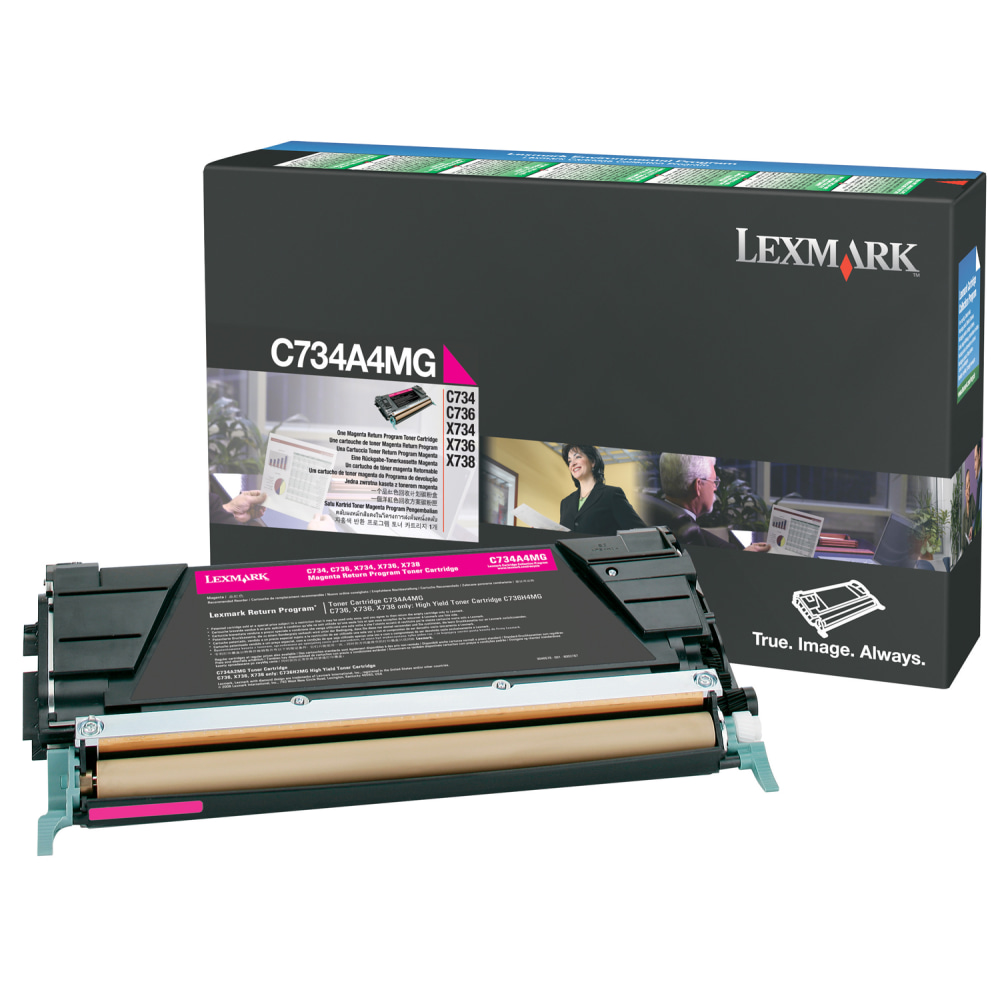 Lexmark™ C734A4MG Magenta Toner Cartridge