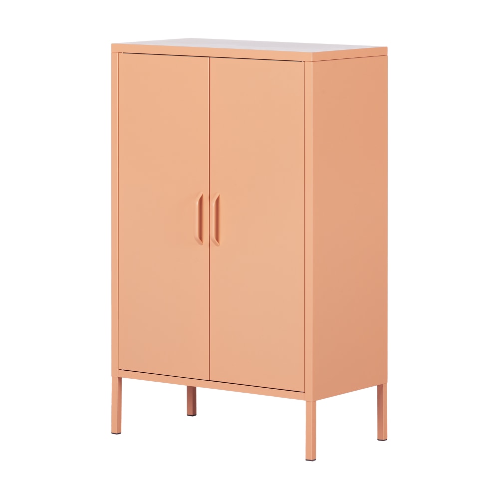 South Shore Crea 26"W Metal 2-Door Accent Cabinet,