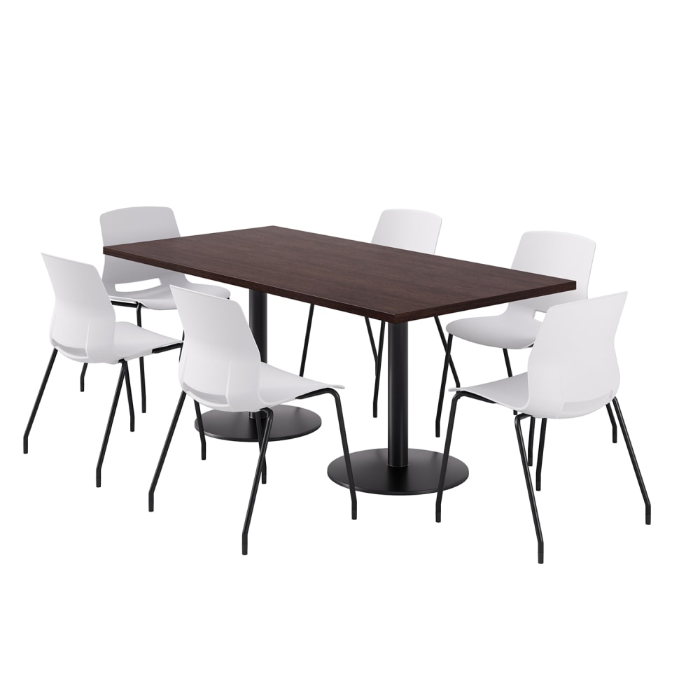 KFI Studios Proof Rectangle Pedestal Table With Imme