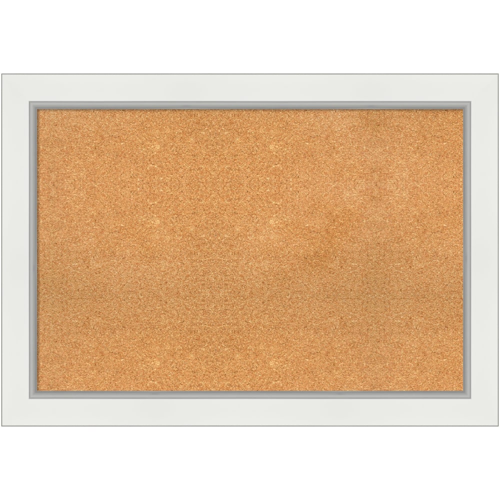 Amanti Art Rectangular Non-Magnetic Cork Bulletin Board, Natural,
