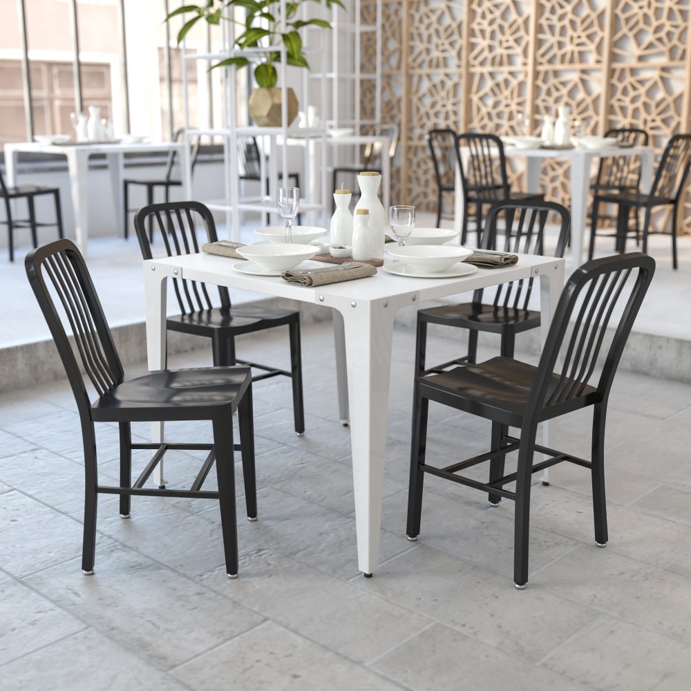 Flash Furniture Commercial Grade Metal Indoor/Outdoor Chairs,