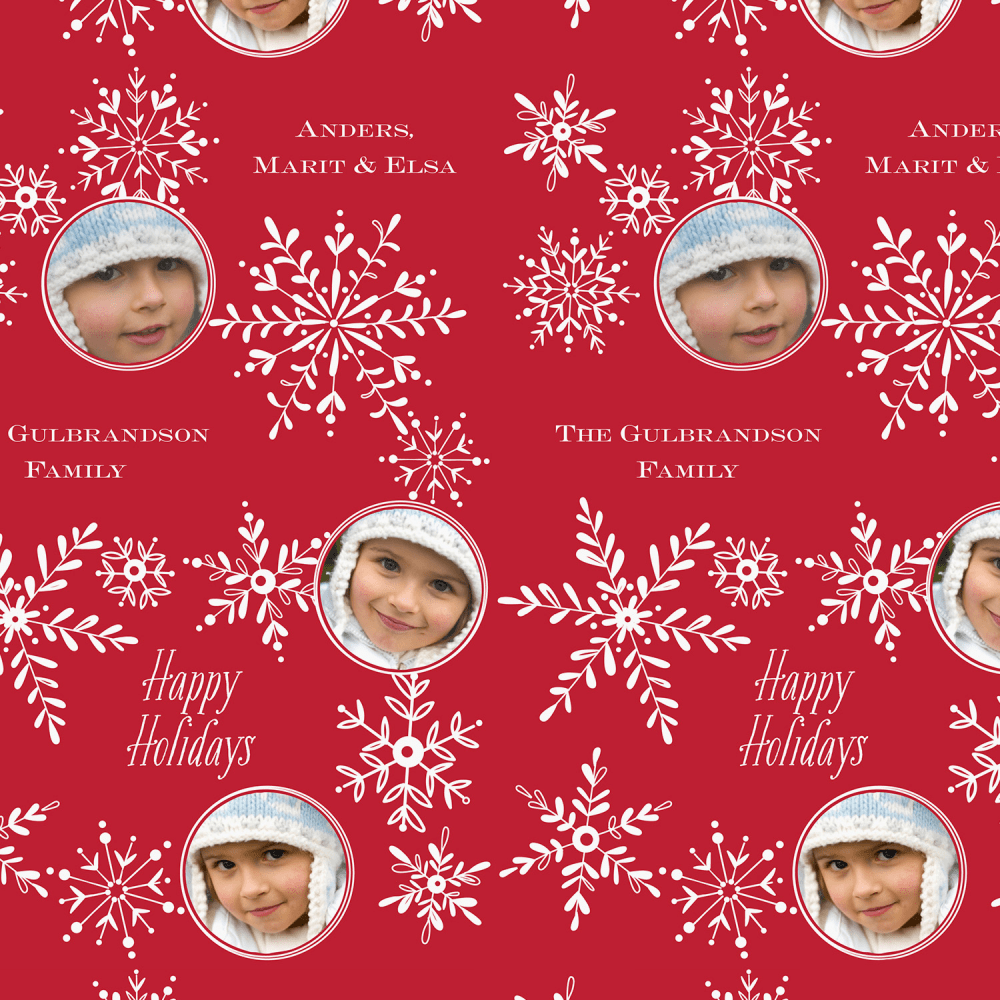 Custom Full-Color Gloss Finish Wrapping Paper, Standard Roll,