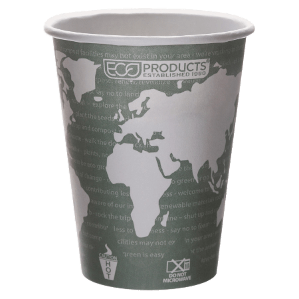 Eco-Products World Art Hot Beverage Cups, 12 Oz,