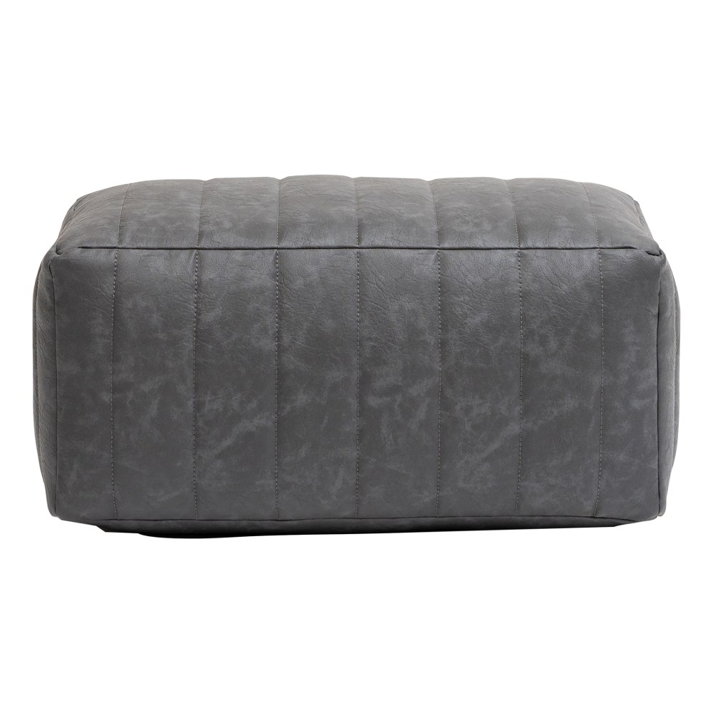 Realspace™ Faux Leather Footrest, 10"H x 22"W x