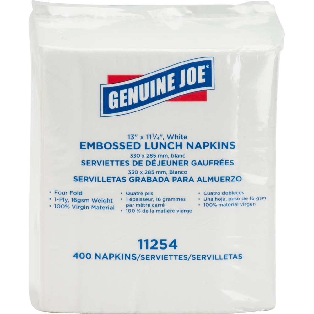 Genuine Joe Lunch Napkins - 1 Ply -