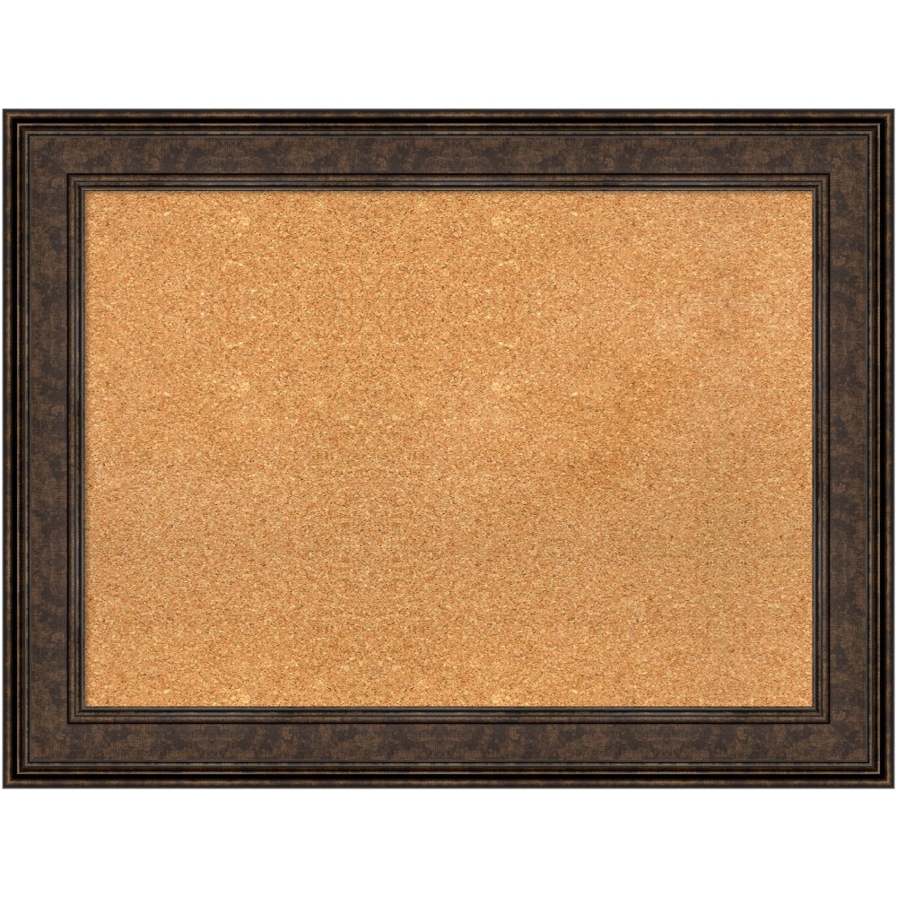 Amanti Art Non-Magnetic Cork Bulletin Board, 34" x