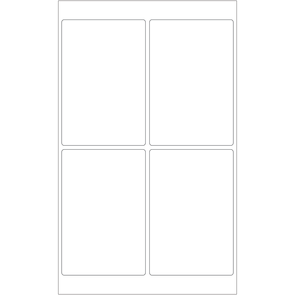 Tape Logic® Inkjet/Laser Labels, LL130, Rectangle, 4" x