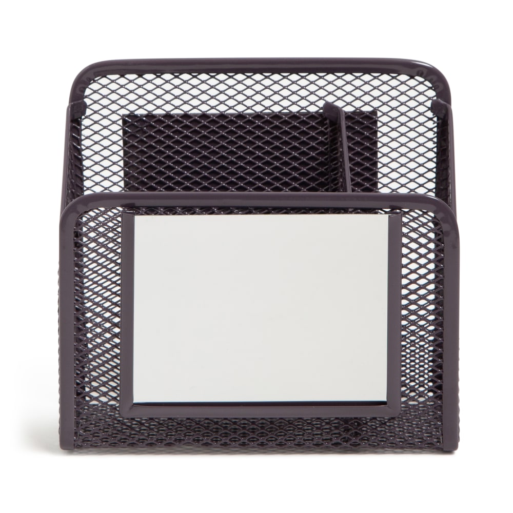 U Brands® Magnetic Locker Cup With Mirror, 5”H