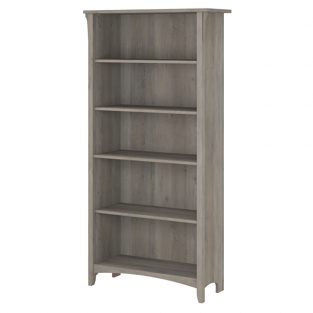 Bush® Furniture Salinas 63"H 5-Shelf Bookcase, Driftwood