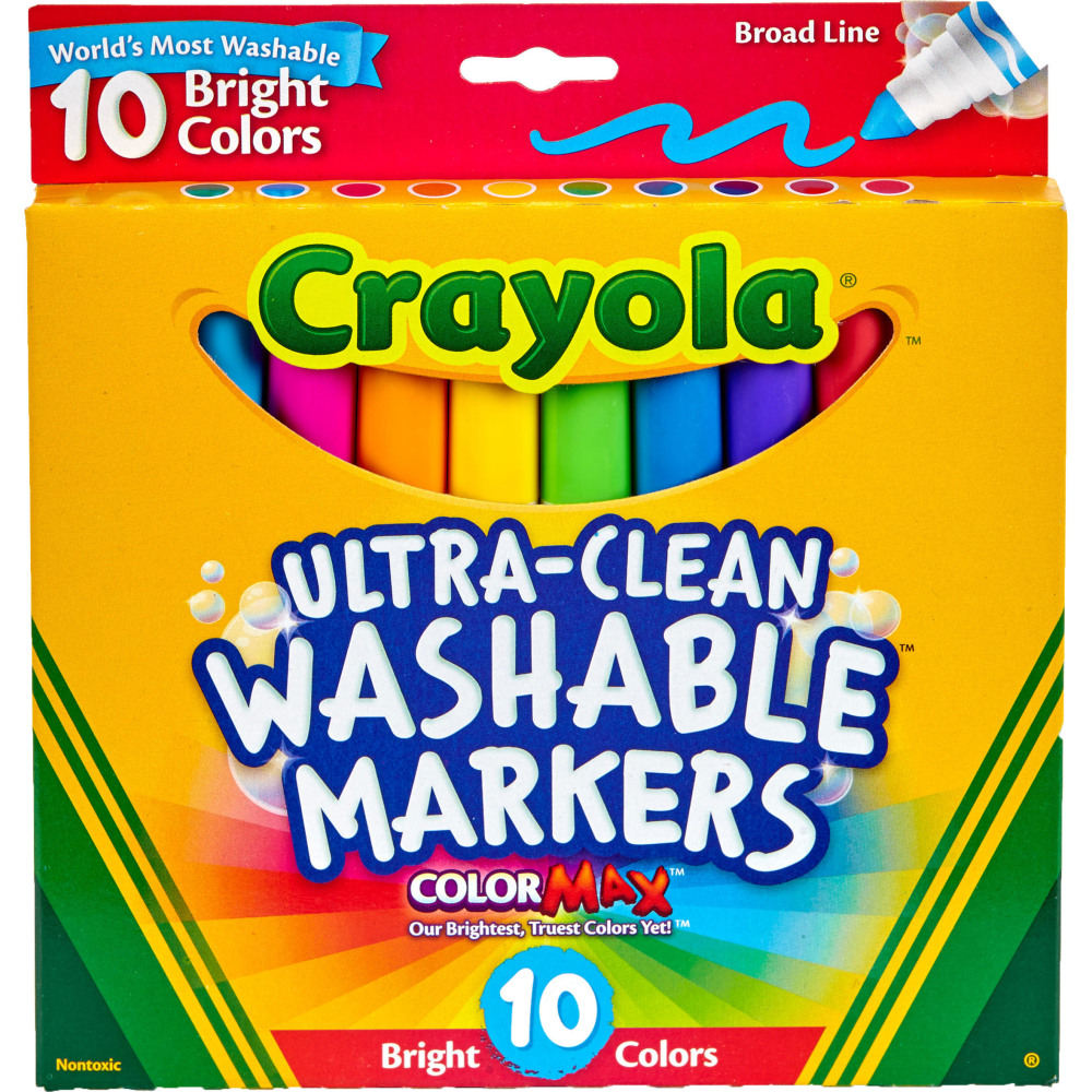Crayola® Ultra-Clean Washable Bright Broad Line Color Max