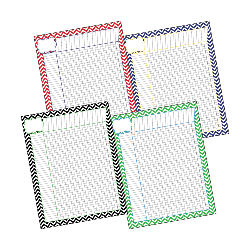 Barker Creek® Chart Set, Incentive Chevron Nautical, 17"