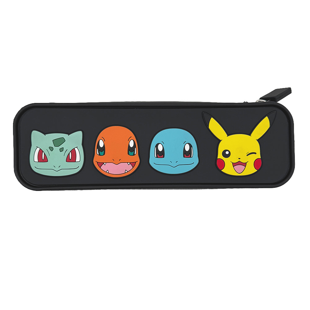 Pokemon Licensed Silicone Pencil Case, 2.5"H x 8"W