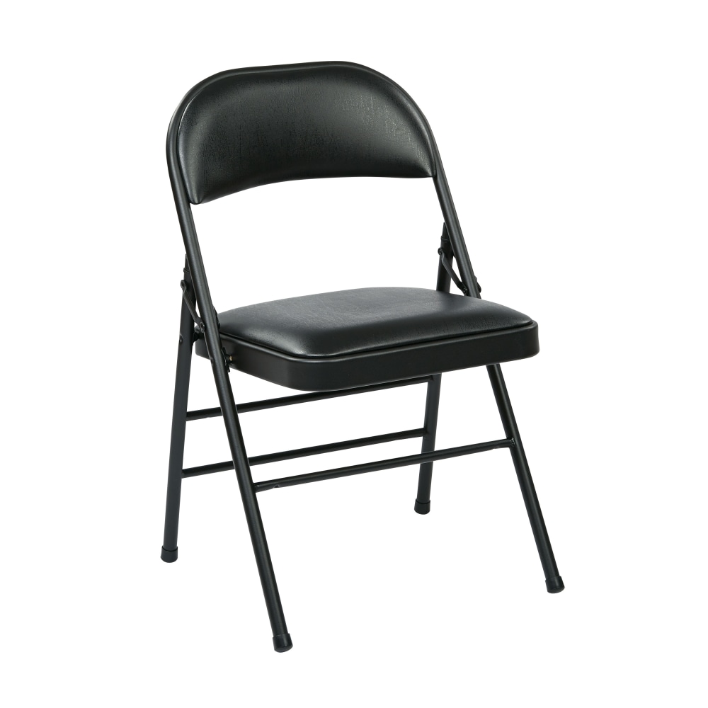 Office Star™ Work Smart® Vinyl Mid-Back Folding Chairs,