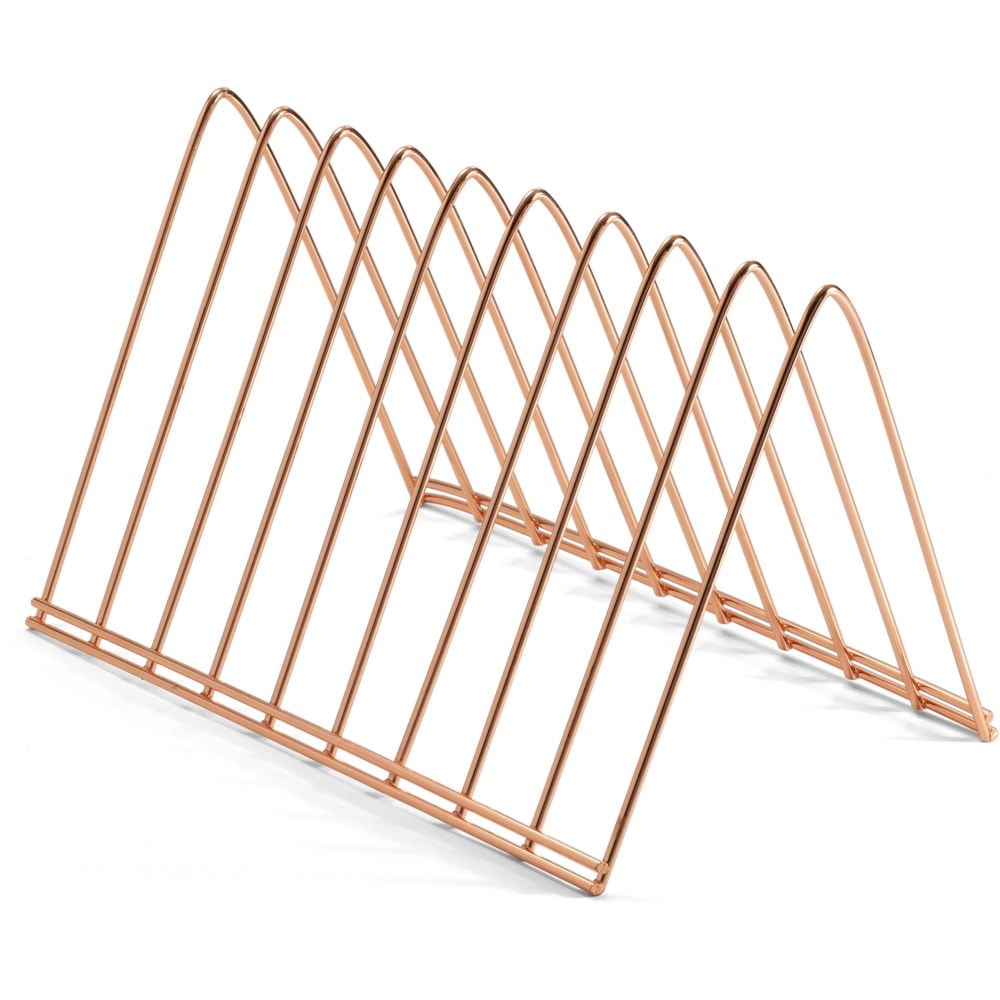 OIC Officemate Triangle Wire Sorter, Rose Gold 7"H