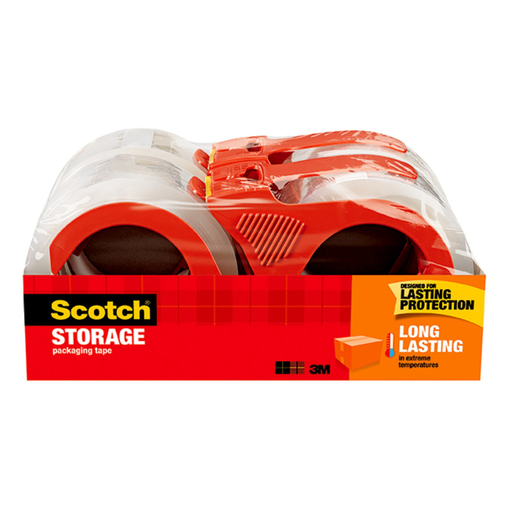 Scotch® Long Lasting Storage Packing Tape, 4 Tape