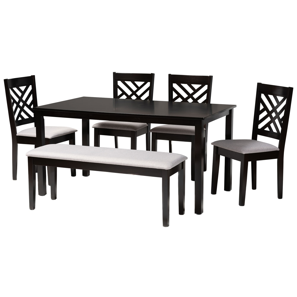 Baxton Studio Gustavo Dining Set, 29-3/16"H x 59-1/16”W