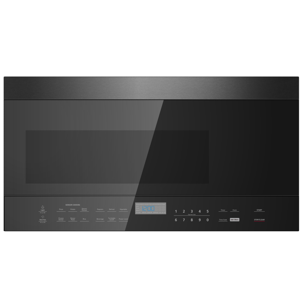 Black+Decker 1.6 Cu Ft Over-The-Range Microwave, Black