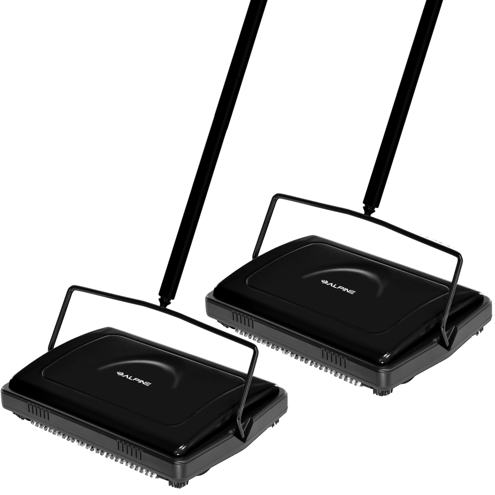 Alpine Manual Triple Brush Floor And Carpet Sweepers,