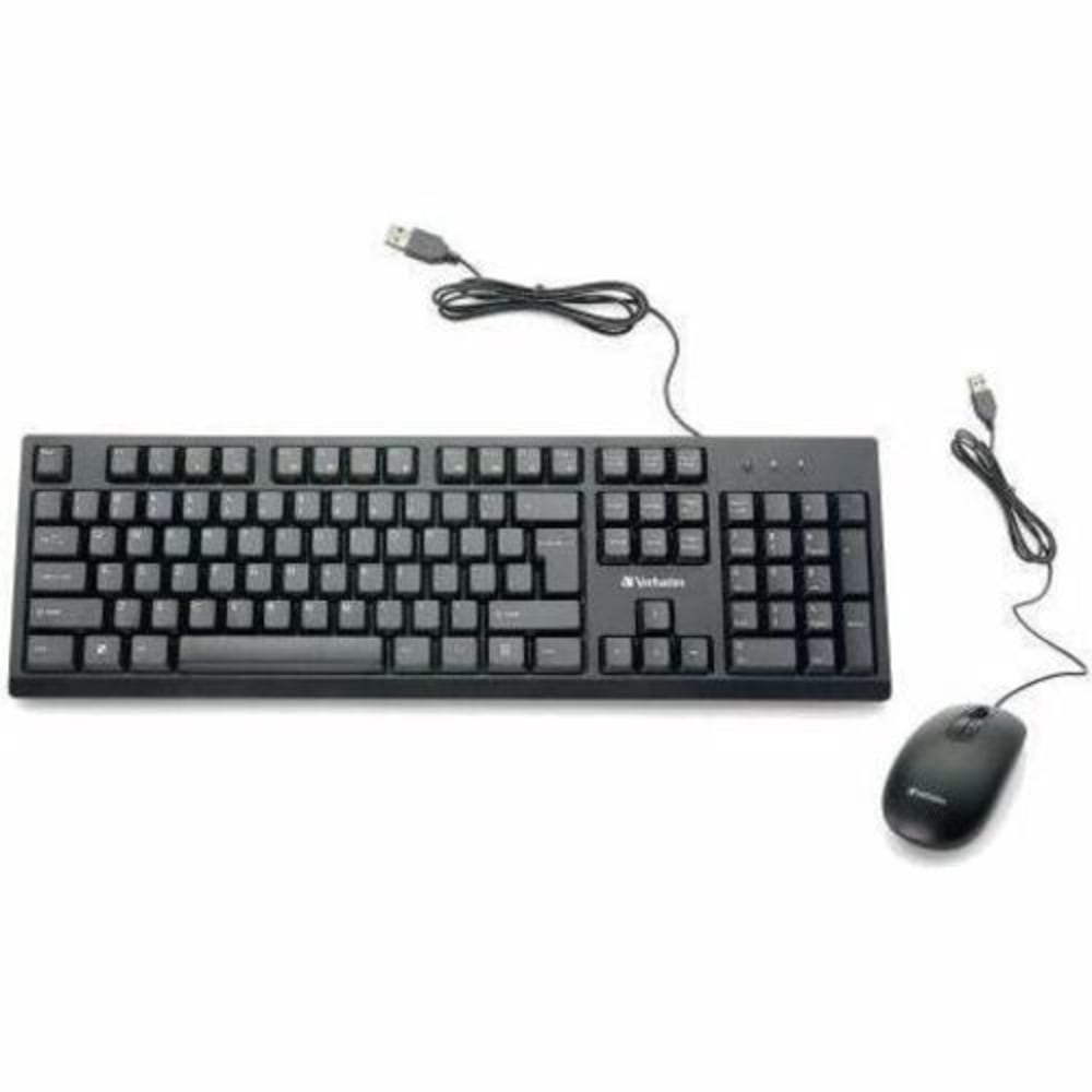 Verbatim Wired Keyboard and Mouse - USB Cable