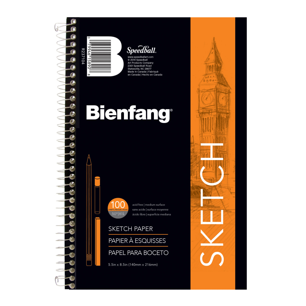 Bienfang® Sketchbook, 8 1/2" x 5 1/2", 100
