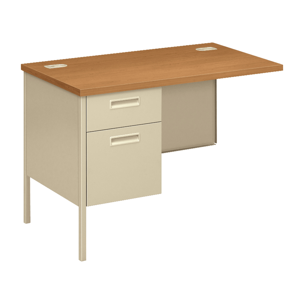 HON® Metro Classic 66"W Left Desk Return, Harvest/Putty
