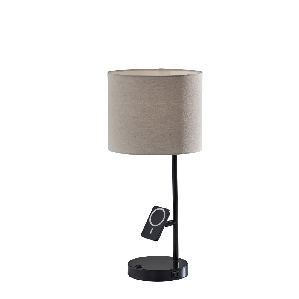 Adesso Wyatt Supercharger 22"H Desk Lamp, Beige/Black