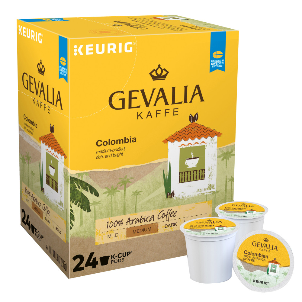 Gevalia® Single-Serve Coffee K-Cup®, Medium Roast, Columbian,