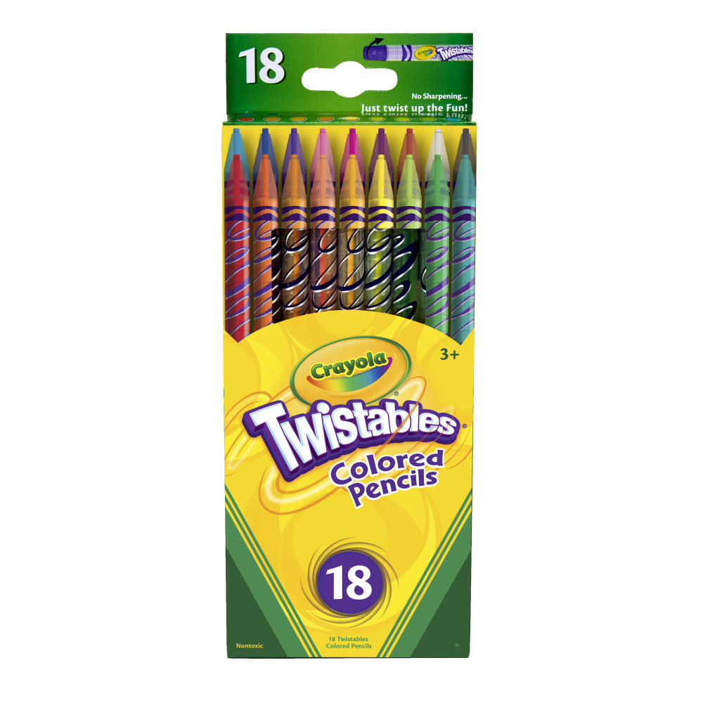 Crayola® Twistables® Color Pencils, Assorted Colors, Set Of