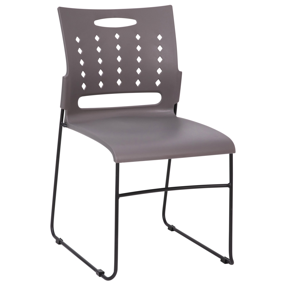 Flash Furniture Sled-Base Stacking Chairs With Handles And