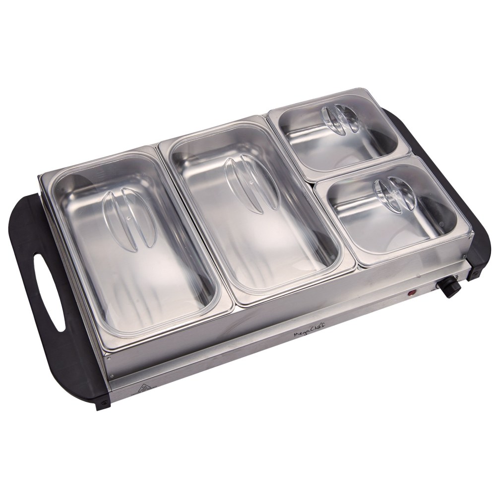 MegaChef Buffet Server & Food Warmer, 4 Removable